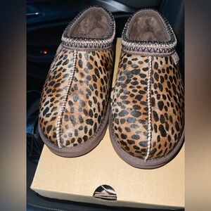UGG Brown Leopard Print Slippers